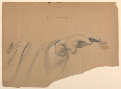 Kresba, Studie ke "Společenství t", 1844 od Daniel Huntington
