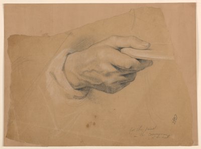 Kresba, Studie ke "Společenství t", 1844 od Daniel Huntington