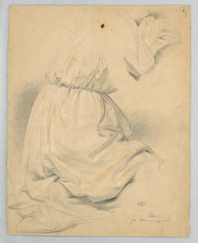 Kresba, Studie ke "Společenství t", 1846 od Daniel Huntington