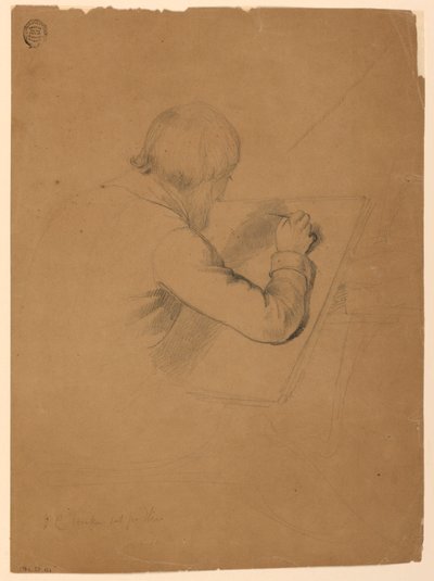 Kresba, Studie k "přijímání nemocných", 1844-45 od Daniel Huntington