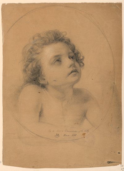 Kresba, Studie ke "Přijímání nemocných", 1845 od Daniel Huntington