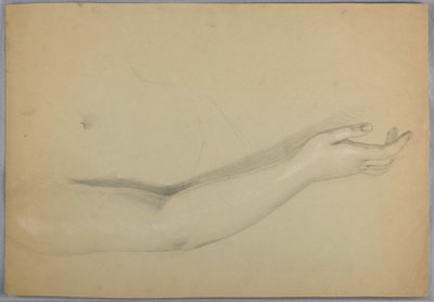 Kresba, studie pro duplikát "C", 1850 od Daniel Huntington