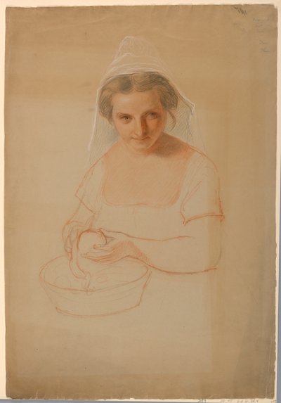Kresba, studie k filmu Ichabod Crane, 1861 od Daniel Huntington