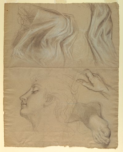 Kresba, studie k filmu Spravedlnost a Pe, 1878 od Daniel Huntington