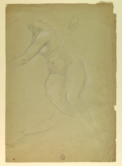 Kresba, studie k filmu Spravedlnost a Pe, 1886 od Daniel Huntington