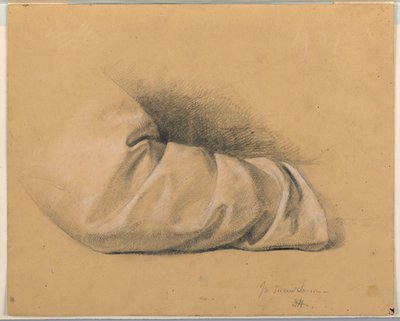 Kresba, Studie k "Posvátné lekci", 1844 od Daniel Huntington