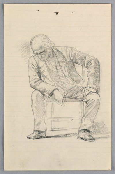 Kresba, Studie pro "Vědeckou skupinu", 1858 od Daniel Huntington