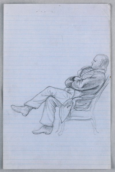 Kresba, Studie pro "Vědeckou skupinu", 1858 od Daniel Huntington