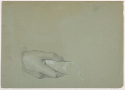 Kresba, studie k filmu "Tribute Money", 1852 od Daniel Huntington