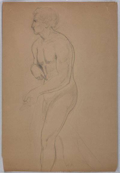 Kresba, studie pro "Tribute Money", červenec 1852 od Daniel Huntington