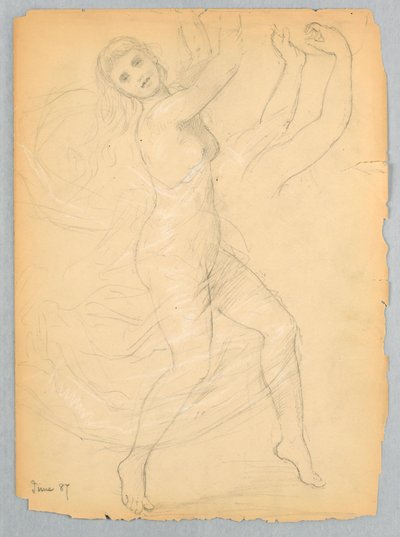Kresba, Studie pro National Ac, červen 1868 od Daniel Huntington
