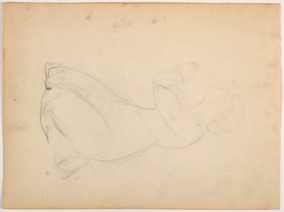 Kresba, Klečící žena, asi 1852 od Daniel Huntington