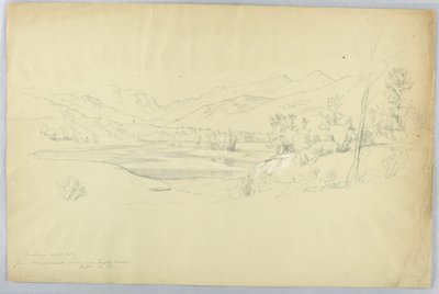 Franconia Notch od řeky Pemigewasset poblíž Grafton House od Daniel Huntington