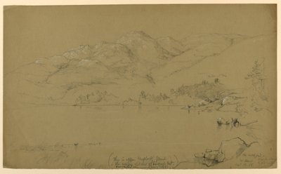 Skica krajiny, Mount Desert, Maine od Daniel Huntington