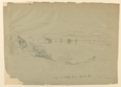 Skica krajiny, Walker Pond, New Hampshire od Daniel Huntington