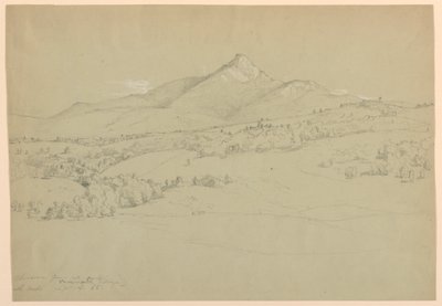Mount Chocorua z kopce poblíž vesnice Tamworth od Daniel Huntington