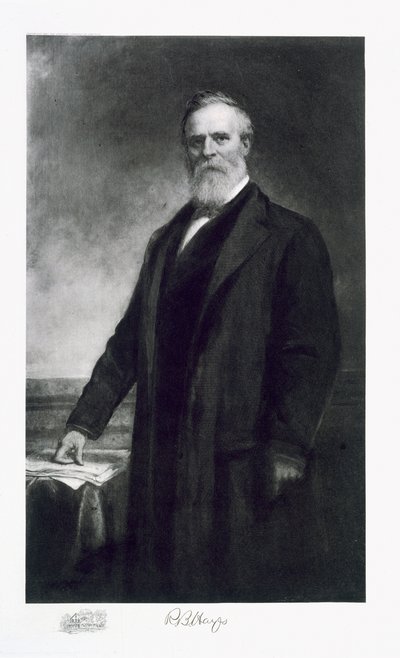 Rutherford B. Hayes, 19. prezident Spojených států amerických, nakl. 1901 (hlubotisk) od Daniel Huntington