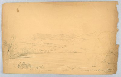 Sandwich Mountains a Chocorua Pond od Daniel Huntington