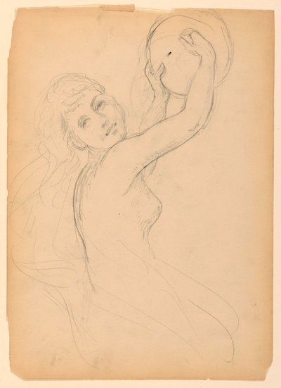 Skica pro Bacchante od Daniel Huntington