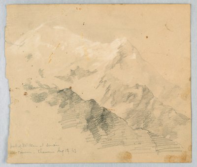 Náčrt Mt. Blanc při východu slunce od Daniel Huntington