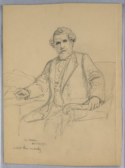 Studie k portrétu Charlese J. Martina od Daniel Huntington
