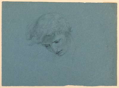Studie Angelovy hlavy pro "Mercyho sen" od Daniel Huntington