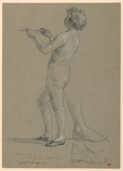 Studie chlapce držícího Salver pro „Republikánský soud“ (recepční den lady Washingtonové) od Daniel Huntington