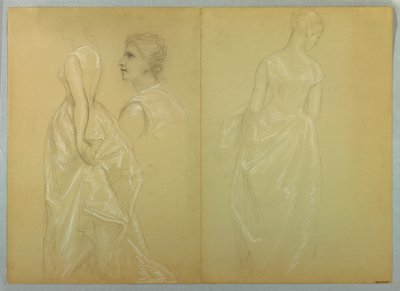 Studie paní Winthropové pro "Den přijetí lady Washingtonové" od Daniel Huntington