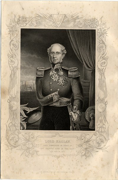 Portrét lorda Raglana, 1856 od Daniel John Pound