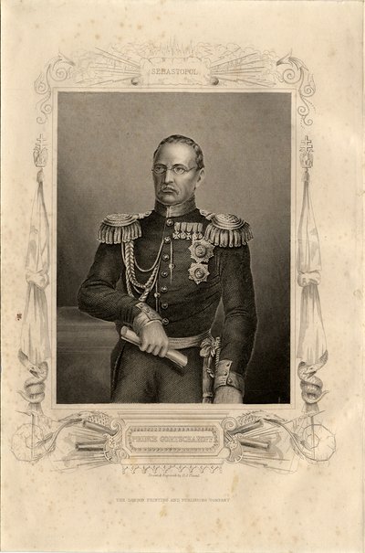Portrét prince Michaila Dmitrieviče Gorčakova 1795-1861, 1856 od Daniel John Pound