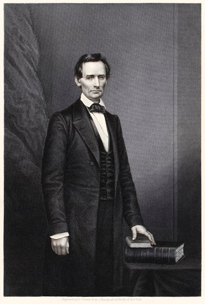 Abraham Lincoln: 16. prezident Spojených států (rytina) od Daniel John. Pound