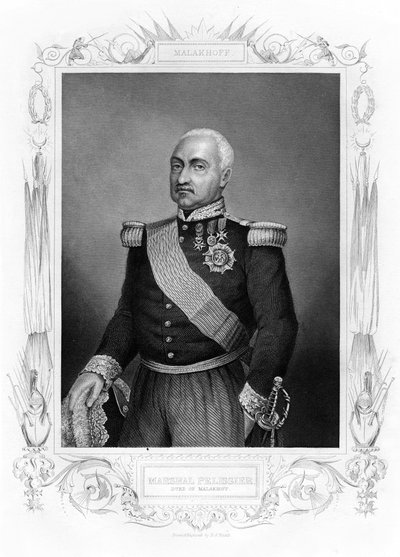 Zaměřitelný Jean Jacques Pelissier, vévoda z Malakoff, maršál Francie, 19. století. od Daniel John Pound