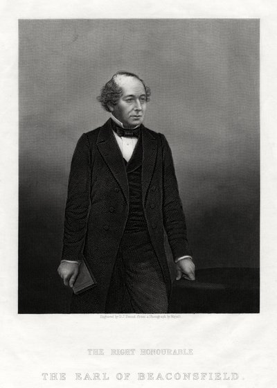 Benjamin Disraeli, hrabě z Beaconsfield, předseda vlády, 1880 od Daniel John Pound