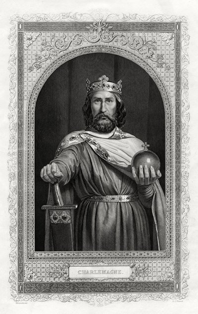 Karel Veliký, král Franků, 1875 od Daniel John Pound