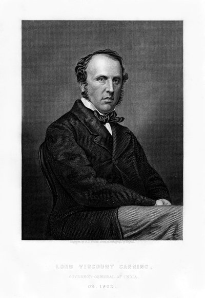 Charles John Canning, 1. Earl Canning, generální guvernér Indie, 19. století. od Daniel John Pound