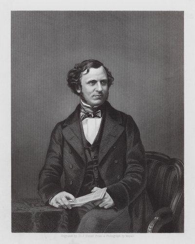Edward Henry Stanley, lord Stanley, britský politik (rytina) od Daniel John. Pound