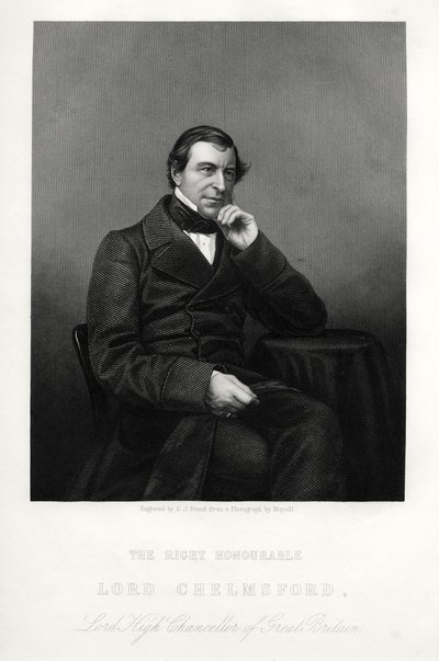 Frederic Thesiger, 1. baron Chelmsford, anglický právník a politik, c1880. od Daniel John Pound