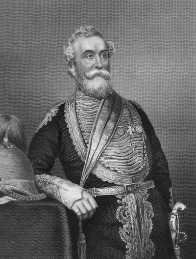Generál Beatson, britský voják, 1857. od Daniel John Pound