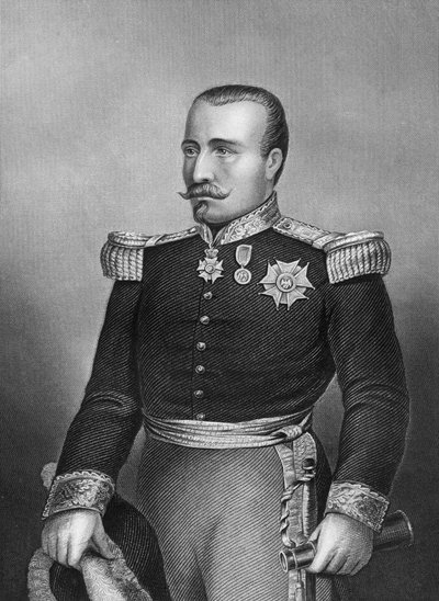 Generál Bosquet, francouzský voják, 1857 od Daniel John Pound