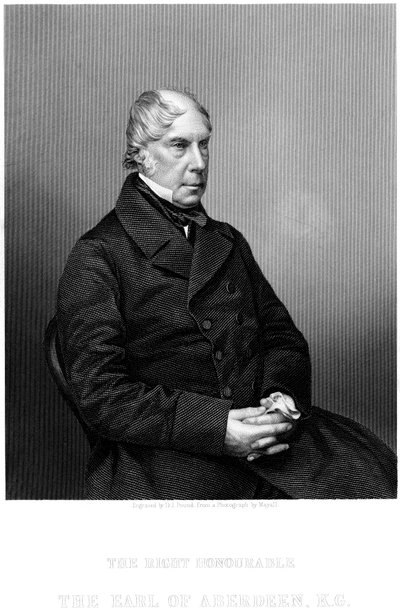 George Gordon, 4. hrabě z Aberdeenu 1784-1860, skotský státník, c1860. od Daniel John Pound