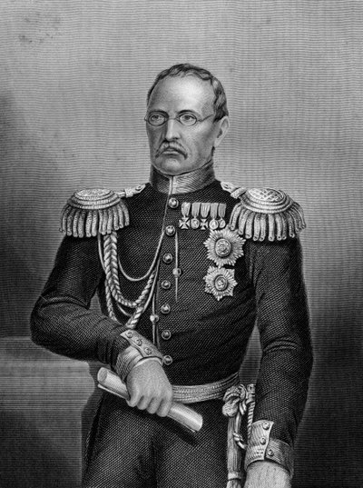 Princ Gortschakoff, ruský voják, 1857 od Daniel John Pound