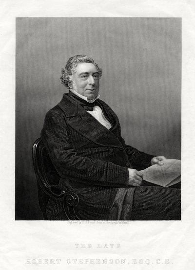 Robert Stephenson, anglický stavební inženýr, 1880 od Daniel John Pound