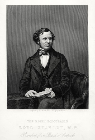 Ctihodný Edward Henry Stanley, 15. hrabě z Derby, britský státník, c1880. od Daniel John Pound