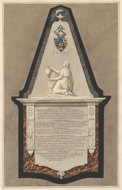 Památník Fysh Deburgh z Drayton Church od Daniel Lysons