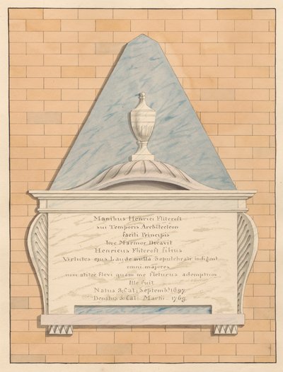 Památník Henryho Flitcrofta z Teddington Church od Daniel Lysons
