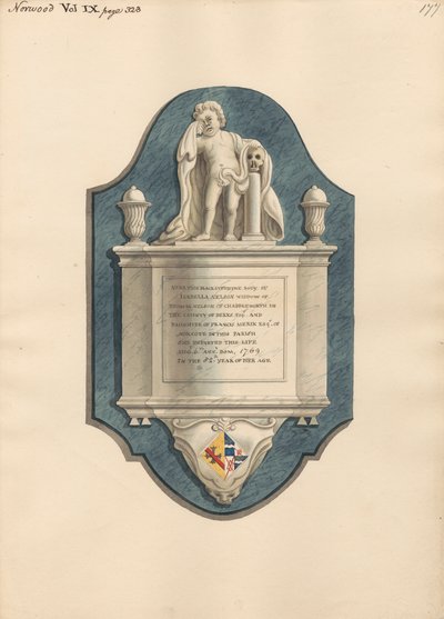Památník Isabelly Nelson z Norwood Church od Daniel Lysons