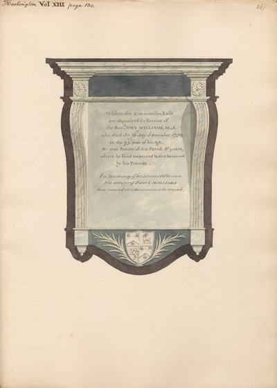 Památník Johna Williama z Harlington Church od Daniel Lysons