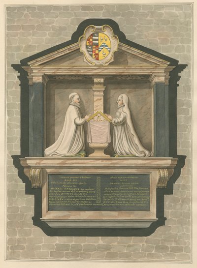 Památník Michaela Gardinera a Margarity Browneové z Greenford Church od Daniel Lysons