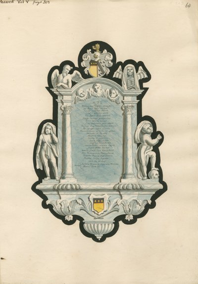Památník Richarda Taylora z Chiswick Church od Daniel Lysons