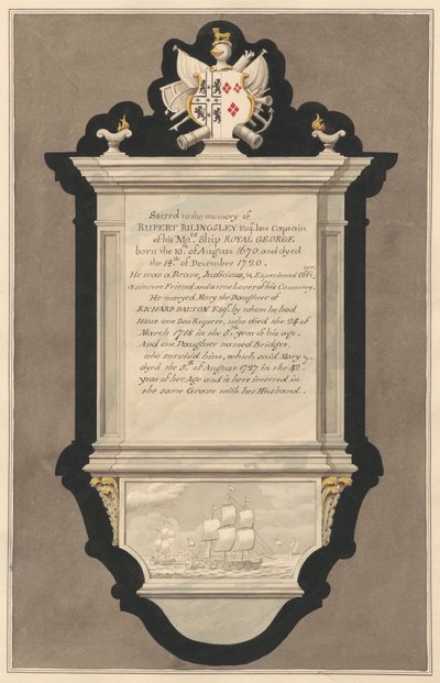 Památník Rupert a Mary Billingsley z Drayton Church od Daniel Lysons